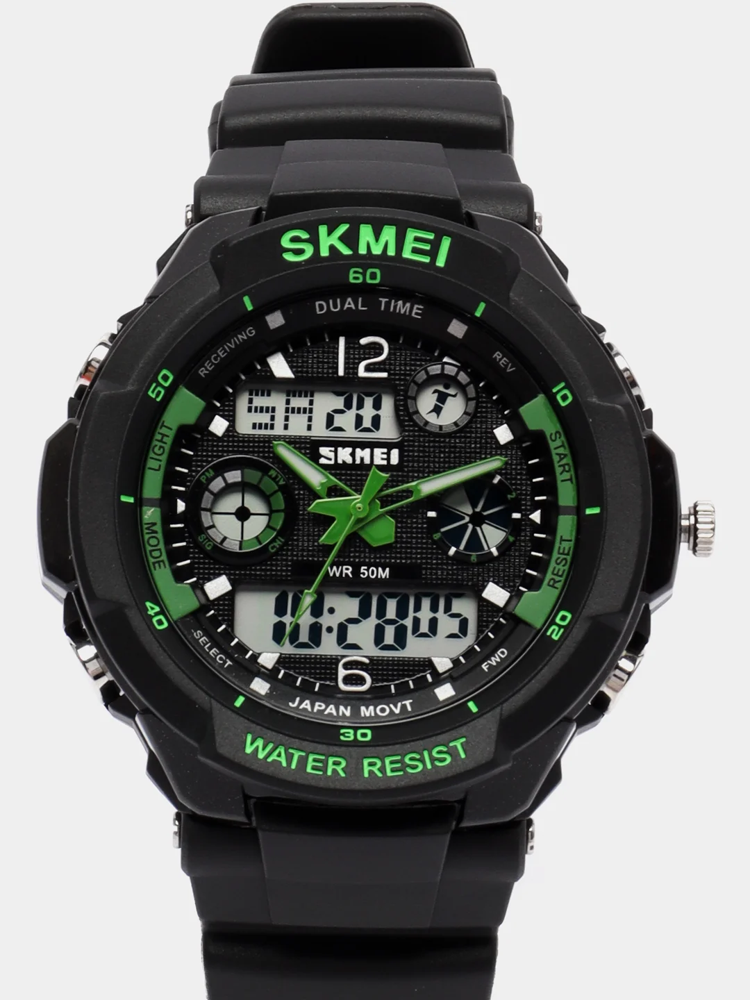 Зеленый мужские спортивные наручные часы Skmei AD0931 в подарочной упаковке