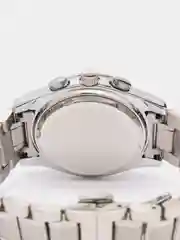 Серебряный мужские наручные часы Lige 9839 с хронографом, в подарочной упаковке