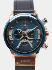 Серый мужские наручные часы Lige 8917 с хронографом, в подарочной упаковке