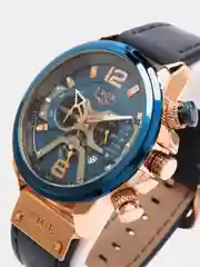 Серый мужские наручные часы Lige 8917 с хронографом, в подарочной упаковке
