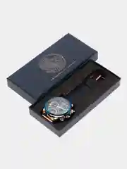 Серый мужские наручные часы Lige 8917 с хронографом, в подарочной упаковке