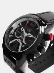 Черный мужские наручные часы Lige 8917 с хронографом, в подарочной упаковке