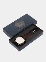 Бордовый мужские наручные часы Lige 9839 с хронографом, в подарочной упаковке