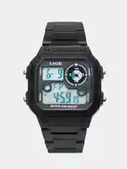 Черный электронные наручные часы Lige LG8921 в подарочной упаковке