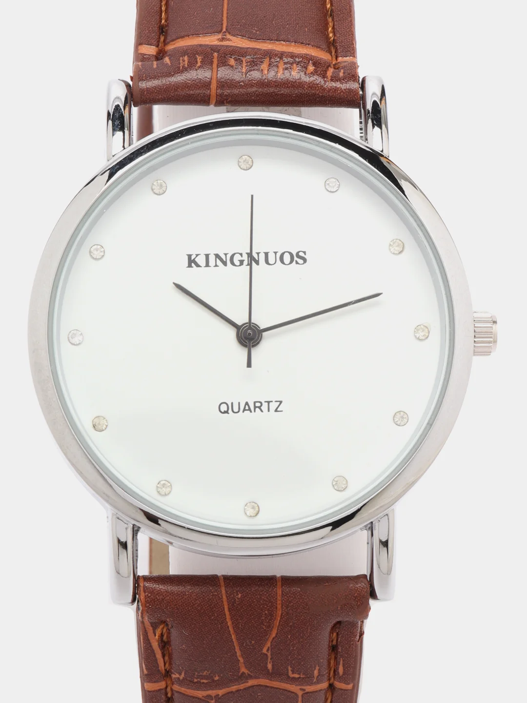 Серебряный мужские наручные часы KINGNUOS K-026, в подарочной упаковке