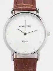Серебряный мужские наручные часы KINGNUOS K-026, в подарочной упаковке
