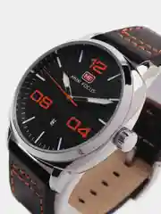Оранжевый мужские наручные часы Mini Focus MF0013G с календарём, в подарочной упаковке