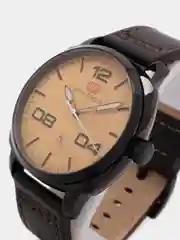 Коричневый мужские наручные часы Mini Focus MF0013G с календарём, в подарочной упаковке