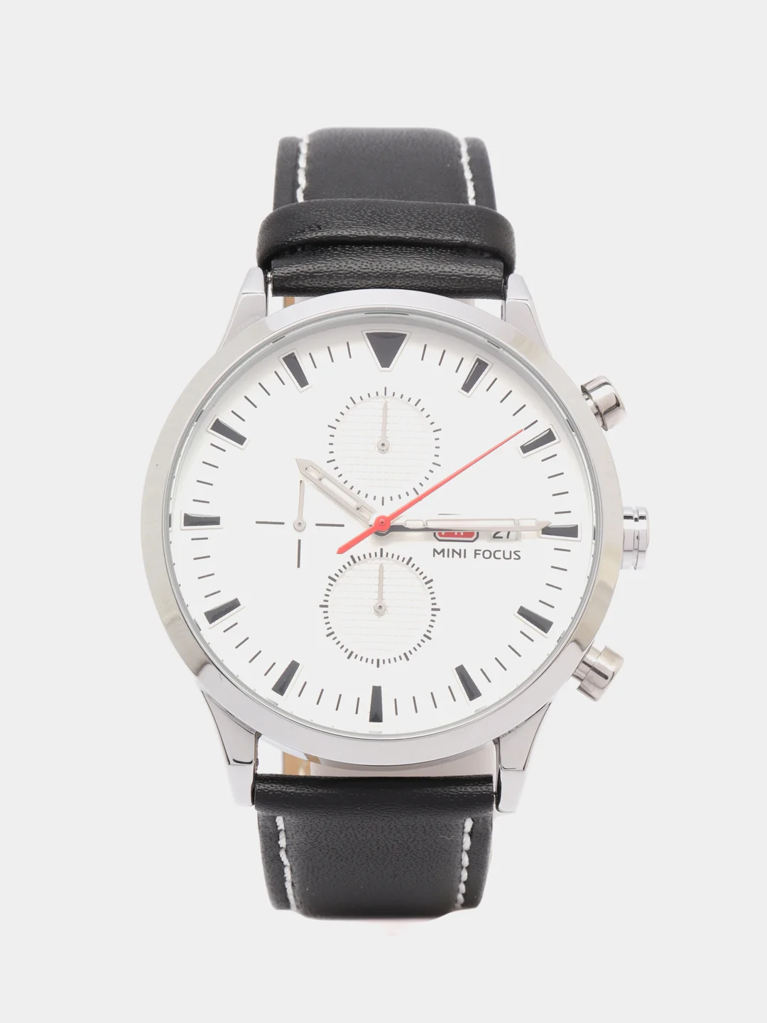 Серебряный мужские наручные часы Mini Focus MF0015G с хронографом, в подарочной упаковке