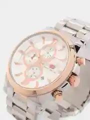 Серебряный мужские наручные часы Mini Focus MF0134G, с хронографом, в подарочной упаковке
