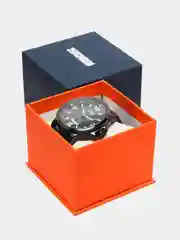 Черный мужские наручные часы Skmei 9115 в подарочной упаковке