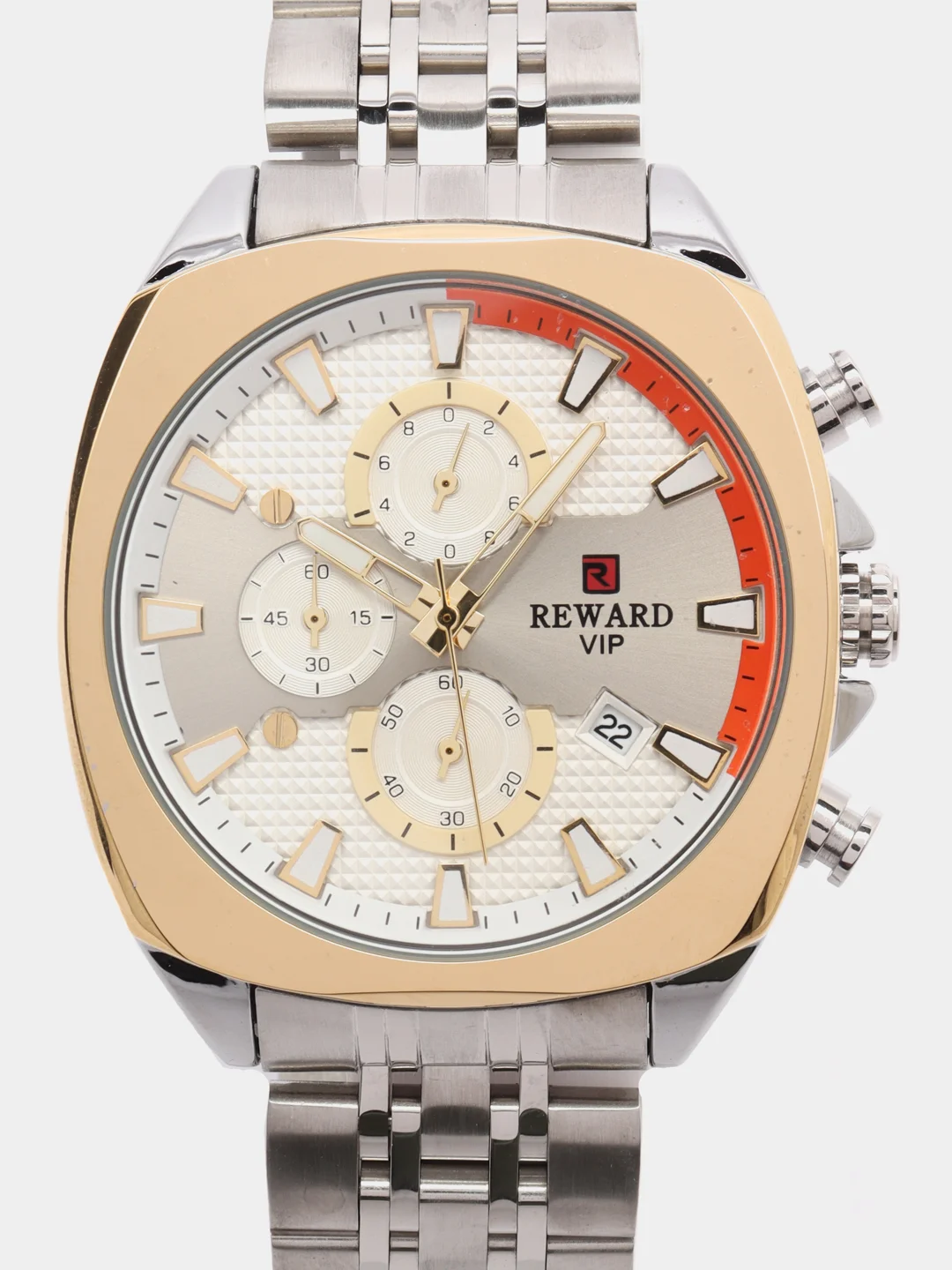 Серебряный мужские наручные часы Reward RD81065M с хронографом, в подарочной упаковке