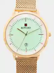 Золотой мужские наручные часы Reward RD62015M с календарем, в подарочной упаковке