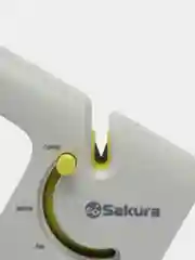 Ножеточка Sakura SA-6657G 3 степени заточки + ножницы и зубчатые ножи