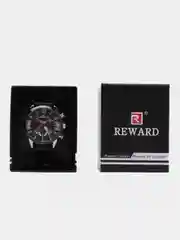Черный мужские наручные часы Reward RD83009M с хронографом, в подарочной упаковке