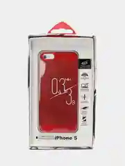 Красный чехол для iPhone 5/5S/SE, пластиковый