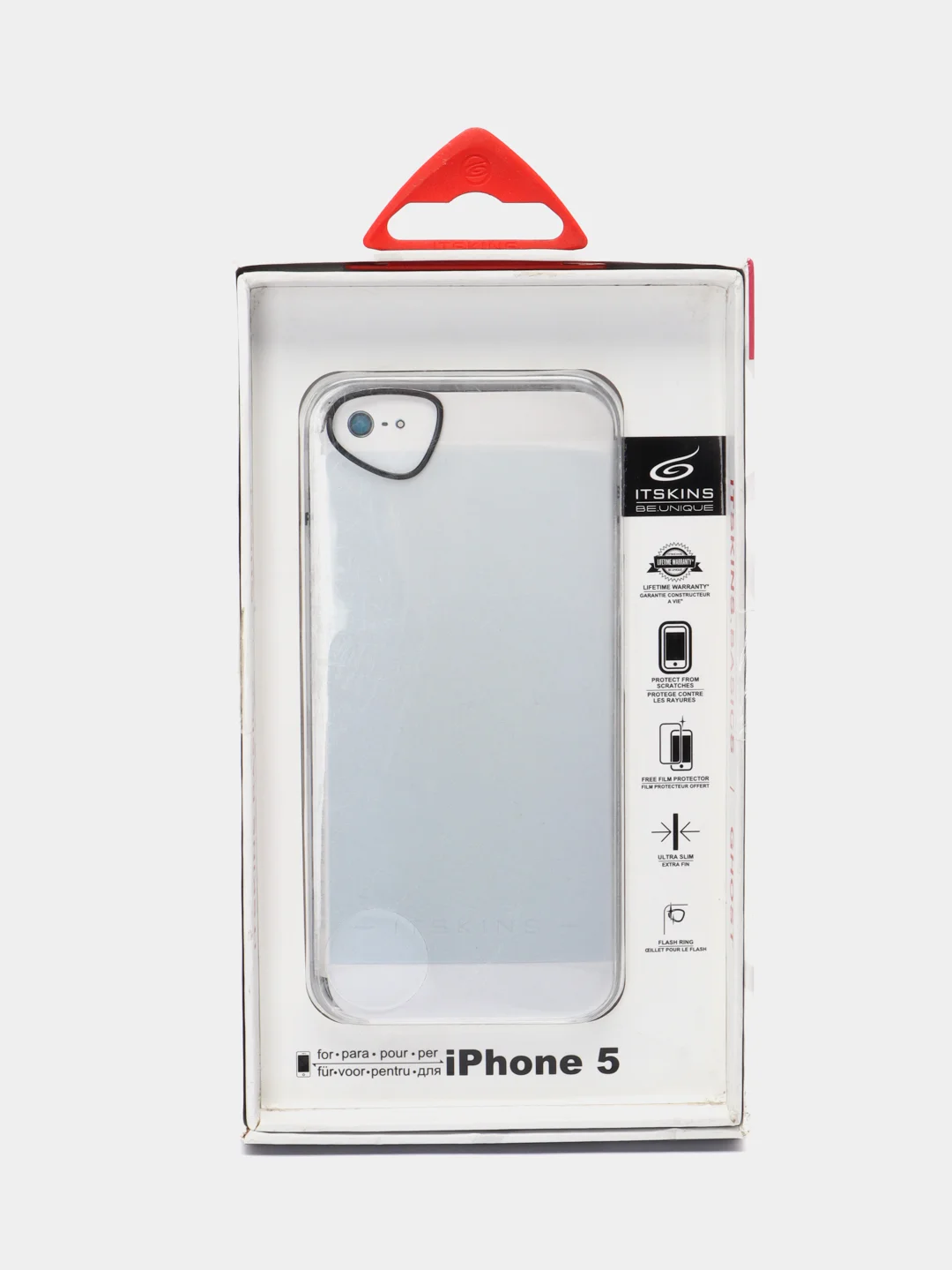 Белый чехол для iPhone 5/5S/SE, пластиковый