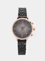 Черный женские наручные часы Reward RD81070L с хронографом в подарочной упаковке