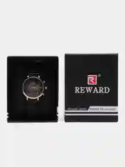 Черный женские наручные часы Reward RD81070L с хронографом в подарочной упаковке