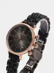 Черный женские наручные часы Reward RD81070L с хронографом в подарочной упаковке