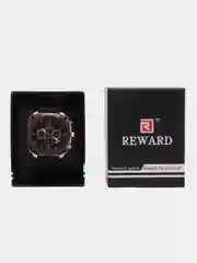 Черный мужские наручные часы Reward RD83018M с хронографом, в подарочной упаковке