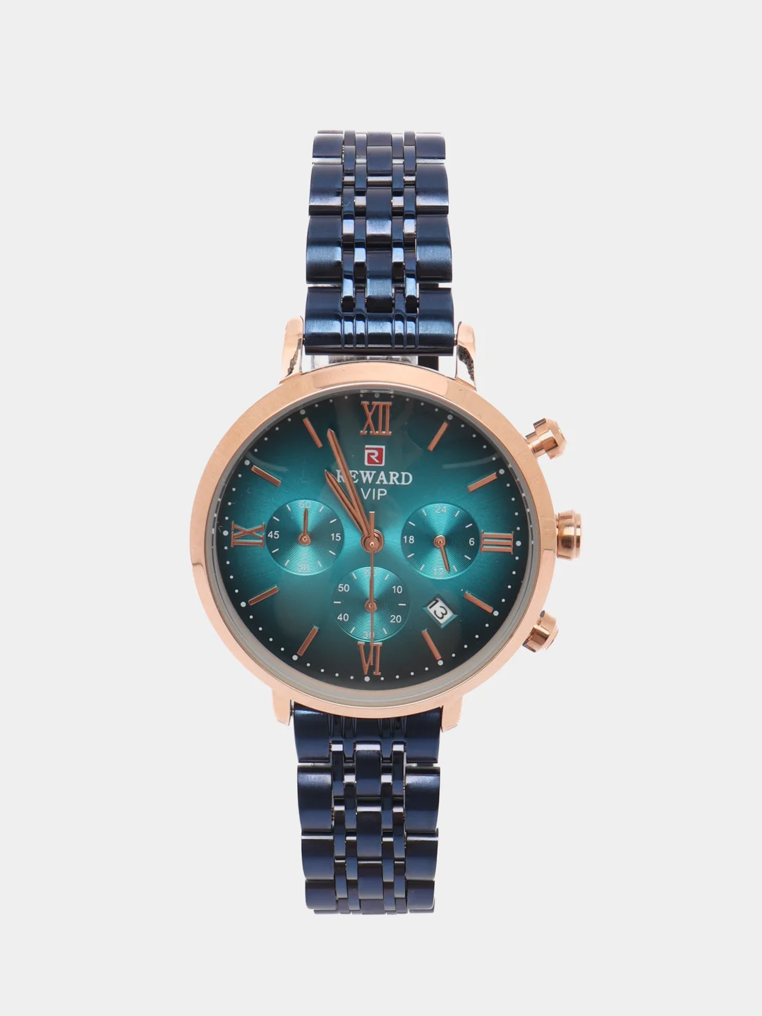 Бирюзовый женские наручные часы Reward RD81070L с хронографом в подарочной упаковке