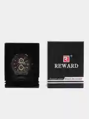 Черный мужские наручные часы Reward RD81066M с хронографом, в подарочной упаковке