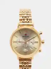 Желтый женские наручные часы Reward RD81070L с хронографом в подарочной упаковке