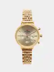 Желтый женские наручные часы Reward RD81070L с хронографом в подарочной упаковке