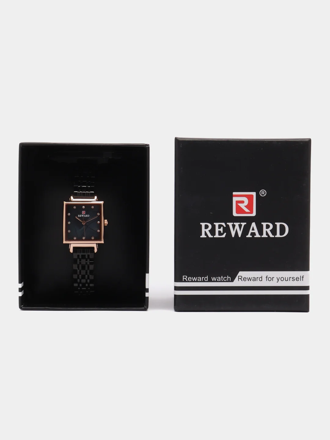 Черный женские наручные часы Reward RD21041L в подарочной упаковке