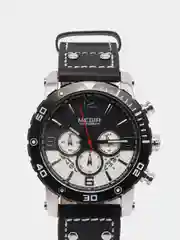 Черный мужские наручные часы Megir ML2084G, с хронографом, в подарочной упаковке