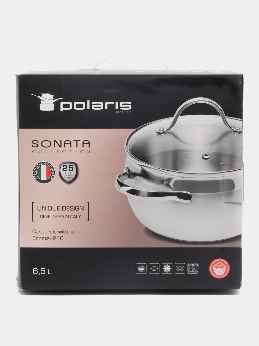 Кастрюля с крышкой Polaris Sonata-24C