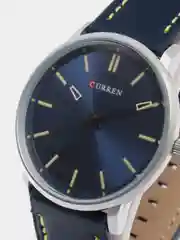 Синий меланж мужские наручные часы Curren 8233 в подарочной упаковке