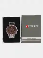 Коричневый мужские наручные часы Curren 8211 в подарочной упаковке