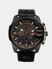 Черный мужские наручные часы Curren 8176 в подарочной упаковке