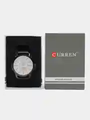 Черный мужские наручные часы Curren 8123 с календарём в подарочной упаковке