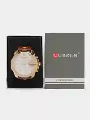Коричневый мужские наручные часы Curren 8176 в подарочной упаковке