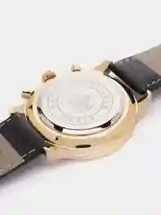 Желтый мужские наручные часы Dedima D-156 с кожаным ремешком и хронографом