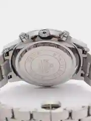 Серебряный мужские наручные часы Dedima D-159 с металлическим браслетом и хронографом