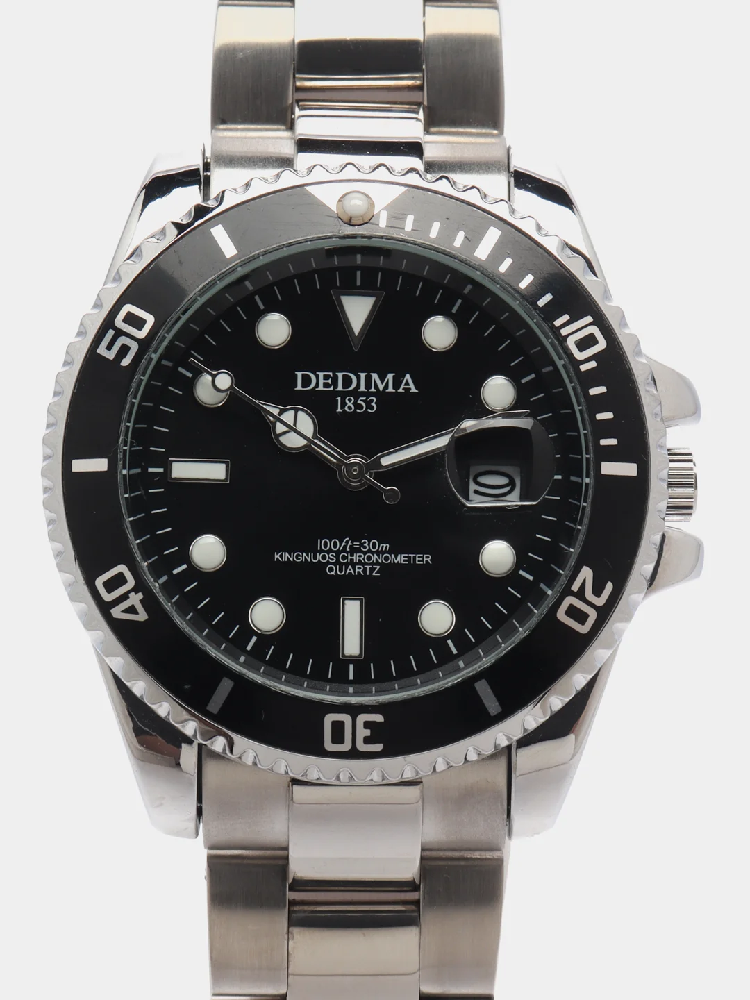 Серый мужские наручные часы Dedima D-157 с календарём в подарочной упаковке