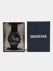 Черный мужские наручные часы DEDIMA D-1018 в подарочной упаковке