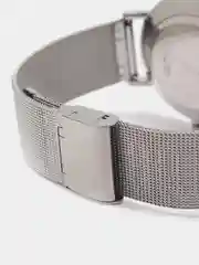 Серебряный мужские наручные часы Dedima D-185, с календарём, в подарочной упаковке