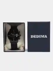 Черный мужские наручные часы Dedima D-1018 в подарочной упаковке