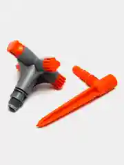 Серый распылитель насадка для полива со штуцером 1/2"-5/8"-3/4"