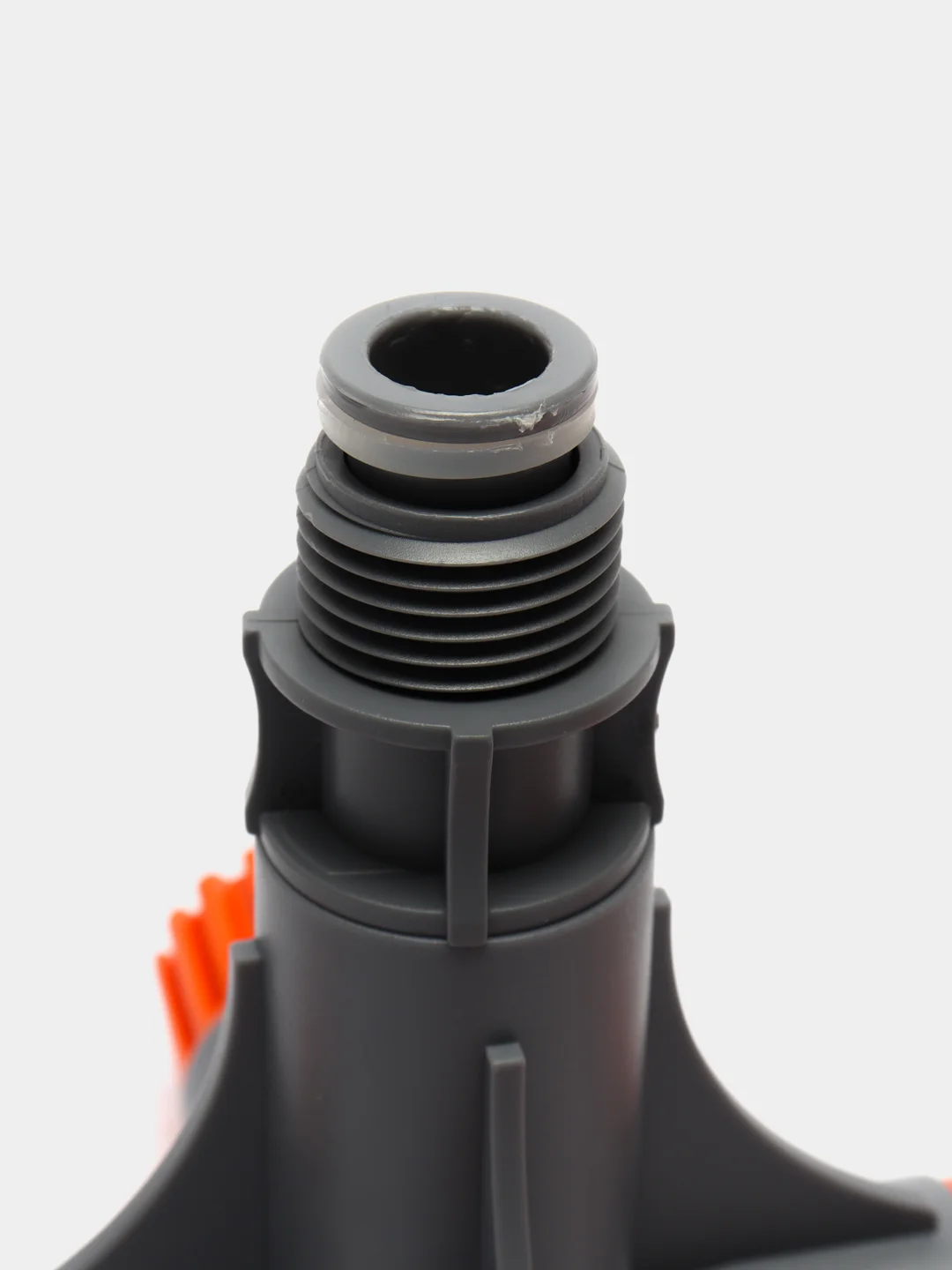 Серый распылитель насадка для полива со штуцером 1/2"-5/8"-3/4"