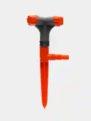 Серый распылитель насадка для полива со штуцером 1/2"-5/8"-3/4"