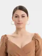 Золотой серьги-кольца женские