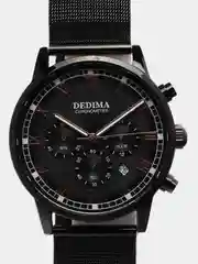 Угольный мужские наручные часы Dedima D-156, в подарочной упаковке