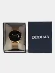 Золотой мужские наручные часы Dedima D-1018 в подарочной упаковке