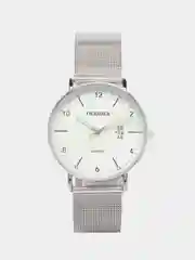 Серый металлик мужские наручные часы Dedima D-185, с календарём, в подарочной упаковке